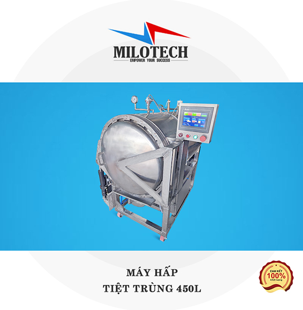 Máy hấp tiệt trùng 450L (ngang)